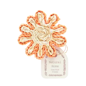 Corn husk coaster - Orange