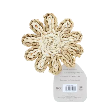 Corn husk coaster - Natural