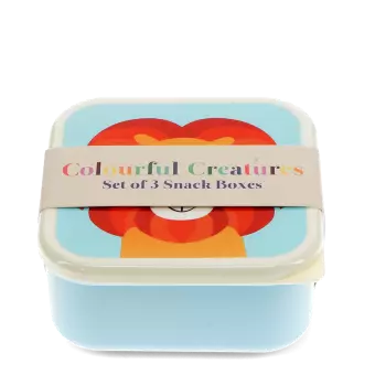 Snack boxes (set of 3) - Colourful Creatures