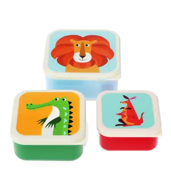 Snack boxes (set of 3) - Colourful Creatures