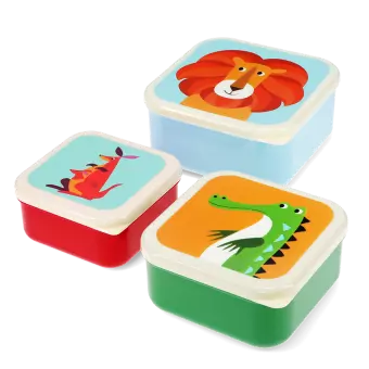 Snack boxes (set of 3) - Colourful Creatures
