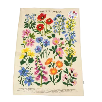 Wild Flowers Tea Towel