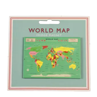 World Map Fridge Magnet