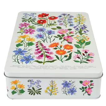 Wild Flowers Biscuit Tin