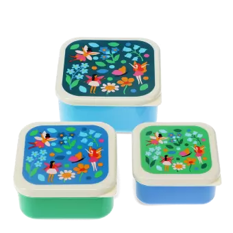 Snack boxes (set of 3) - Fairies in the Garden