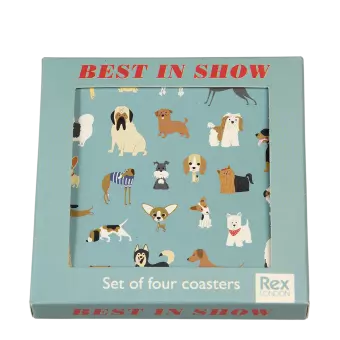 Best In Show coasters (set of 4) in box