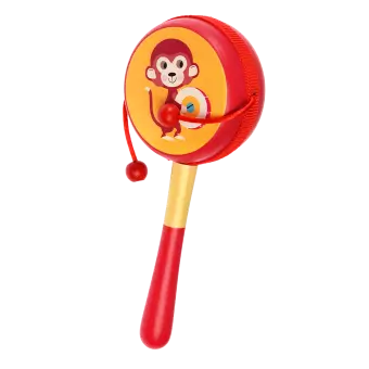 Animal Band Rattle Drum