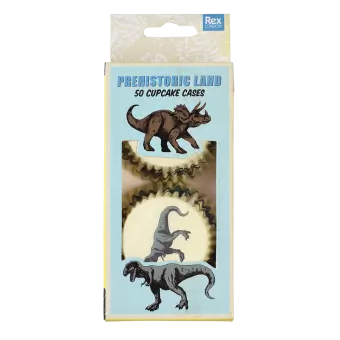 Prehistoric Land cupcake cases pack of 50 in box