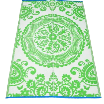 Green floor mat