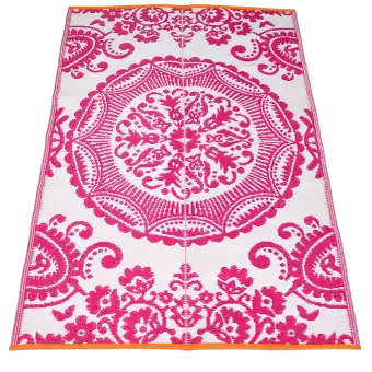 Recycled outdoor rug (180 x 120 cm) - Pink