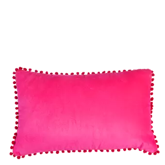 Pink Pom Pom Cushion
