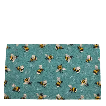 Coir doormat with Bumblebee print