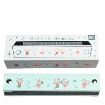 Mimi And Milo Wooden Harmonica