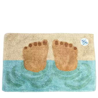 Bathing Feet Tufted Cotton Bath Mat