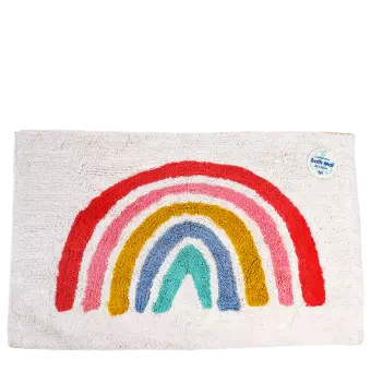 Rainbow Tufted Cotton Bath Mat