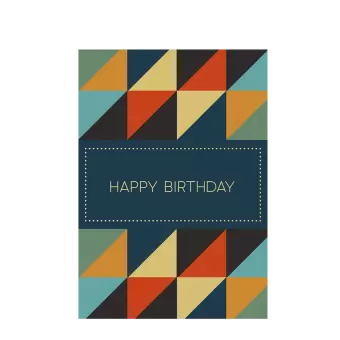 Geometric Birthday Card