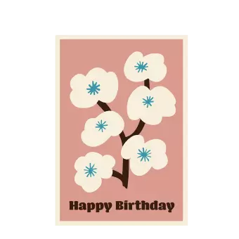 Blossom Tree Birthday Card