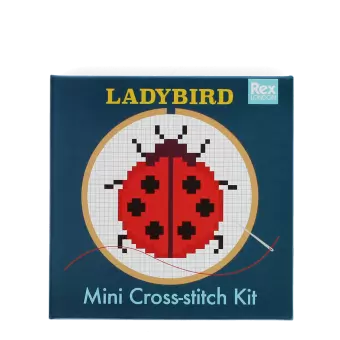 Mini Cross-Stitch Kit - Ladybird