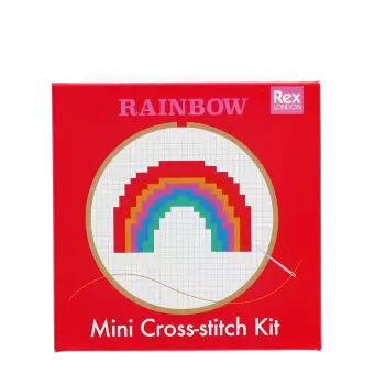 Mini Cross-Stitch Kit - Rainbow
