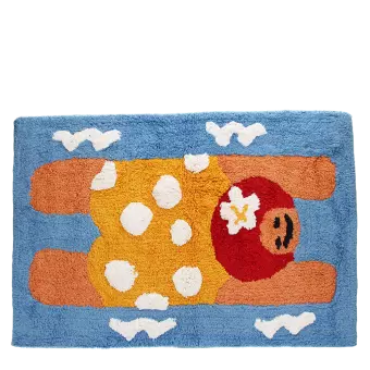Tufted cotton bath mat - Swimmer
