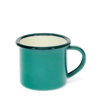 Enamel espresso mug - Teal