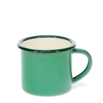 Enamel espresso mug - Green