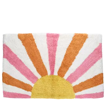 Tufted cotton bath mat - Sunset