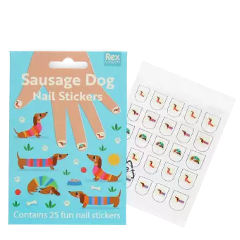 Children's nail stickers - Sausage Dog