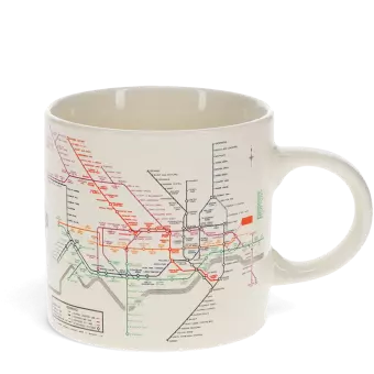Ceramic mug - TfL Heritage Tube Map