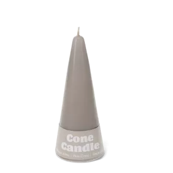 Small cone candle - Light Grey 
