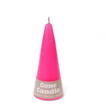 Small cone candle - Bright Pink