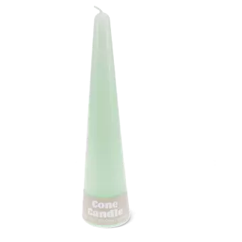 Tall cone candle - Mint green