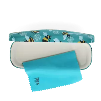 Glasses case & cleaning cloth - Bumblebee