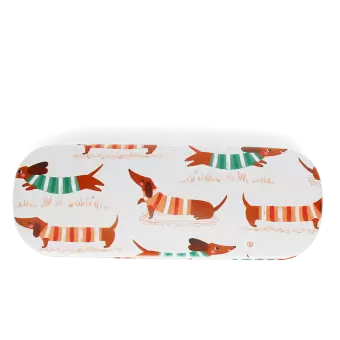 Glasses case & cleaning cloth - Sausage Dog