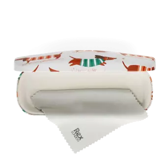 Glasses case & cleaning cloth - Sausage Dog