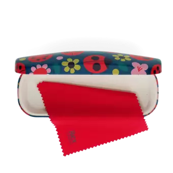 Glasses case & cleaning cloth - Ladybird