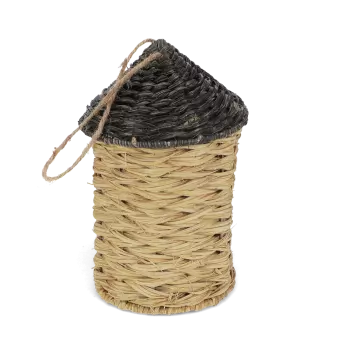 Rattan birdhouse - Black