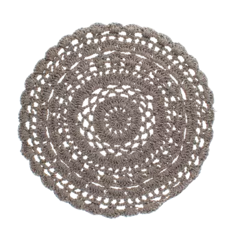 Crochet placemat - Grey