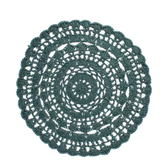 Crochet placemat - Teal