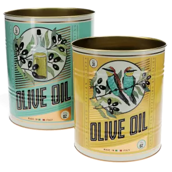 Large storage tins (set of 2) - Olive Oil