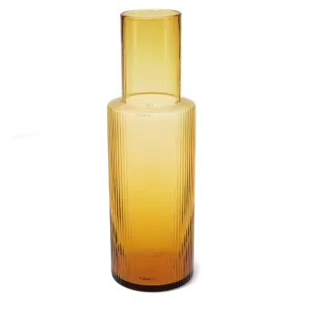 amber glass carafe