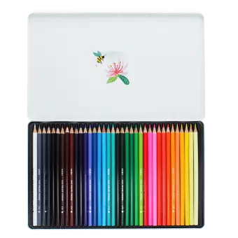 wonder of nature 36 colouring pencils in tin