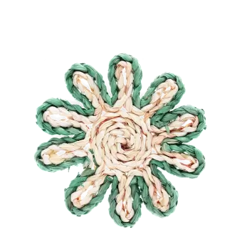 Corn husk coaster - Blue