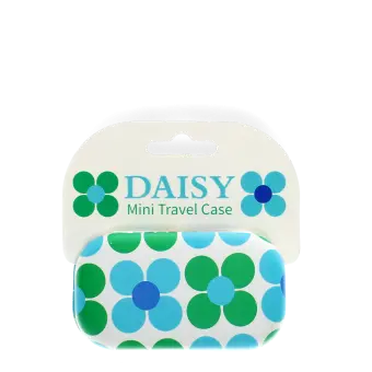 Mini travel case - Blue and green Daisy