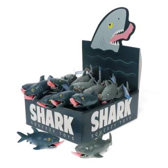Leg-biting shark squeezy toy - Assorted