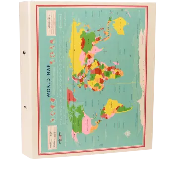 Ring binder - World Map