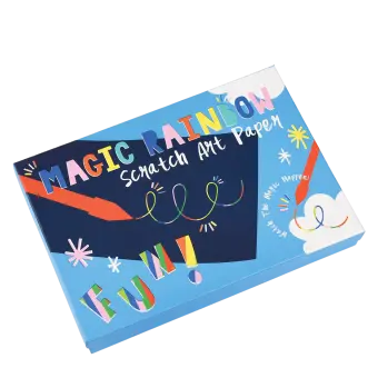 Rainbow scratch art kit (12 sheets)