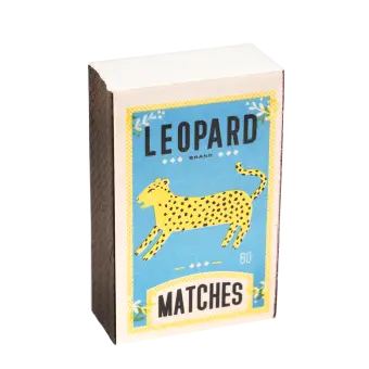 Matchbox size notepad - Leopard