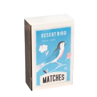 Matchbox size notepad - Desert Bird