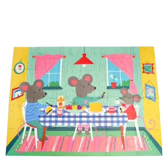 Floor puzzle (24 pieces) - Mouse in a House